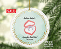 Personalized Engaged Christmas Ornament - Custom First Christmas Engagement Proposal Ornament