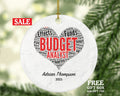 Budget Analyst Christmas Ornament Personalized - Budget Analysis Custom Gift