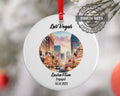 Las Vegas Downtown Ornament, Engagement, Married, Travel, Gift for Engaged Couple, Engagement Gift, Trip, Vacation Souvenir
