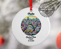 Osaka, Japan, Ornament, Engagement, Married, Travel, Gift for Engaged Couple, Engagement Gift, Trip, Vacation Souvenir