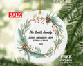 Family of 2 3 4 5 6 Christmas Ornament Personalized - Gift for Family - Custom Name Year Christmas Ornament
