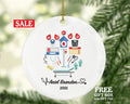 Blood Donation Worker Personalized Christmas Ornament - Health Worker Gift from Patient for Nurse Physician Medical Doctor