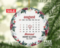 Personalized Just Married Ornament Wedding Ornament Personalized Christmas Custom Wedding Date Calendar Wedding Gift Newlywed Mr Mrs