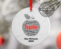 Teacher Personalized Christmas Ornament