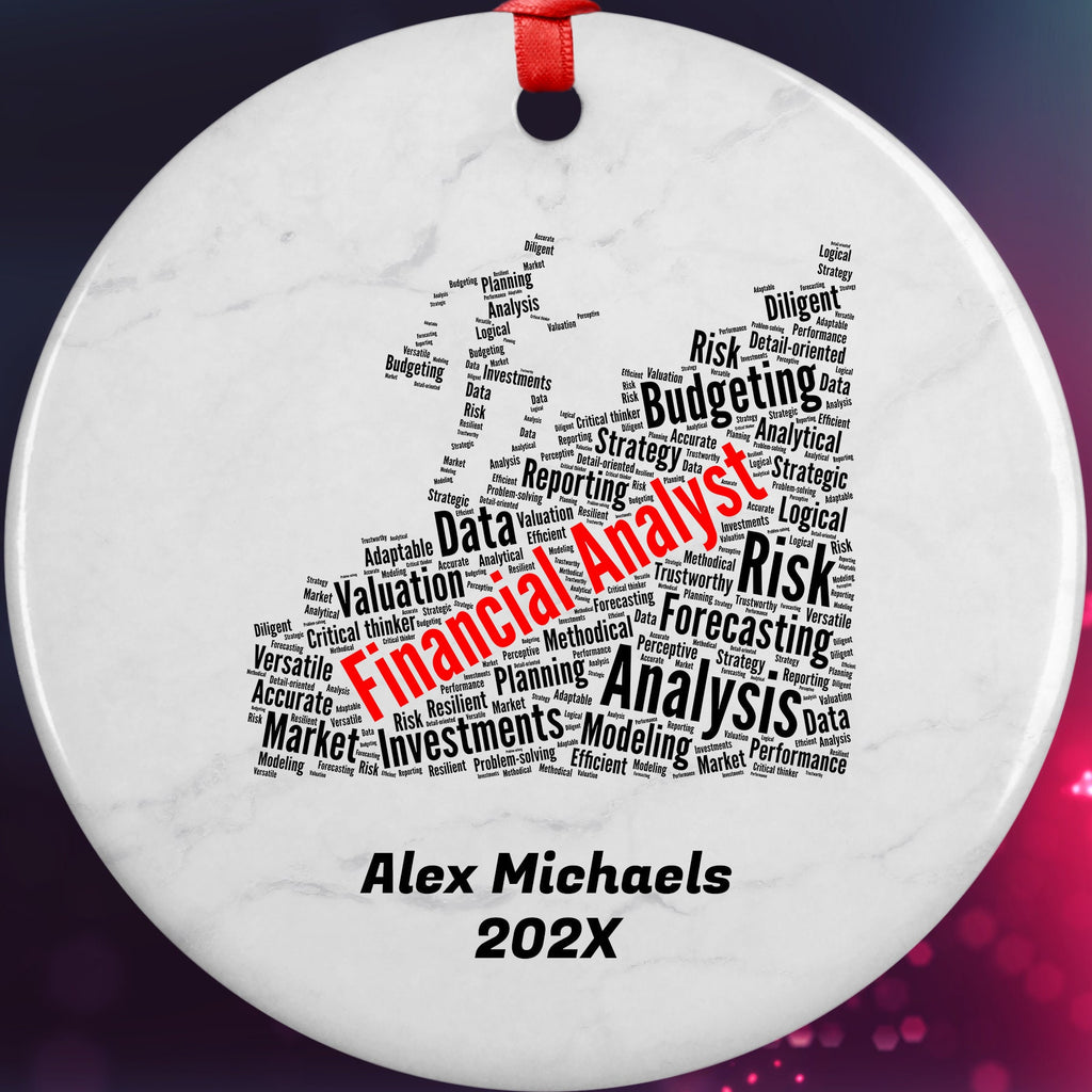 Financial Analyst Personalized Christmas Ornament