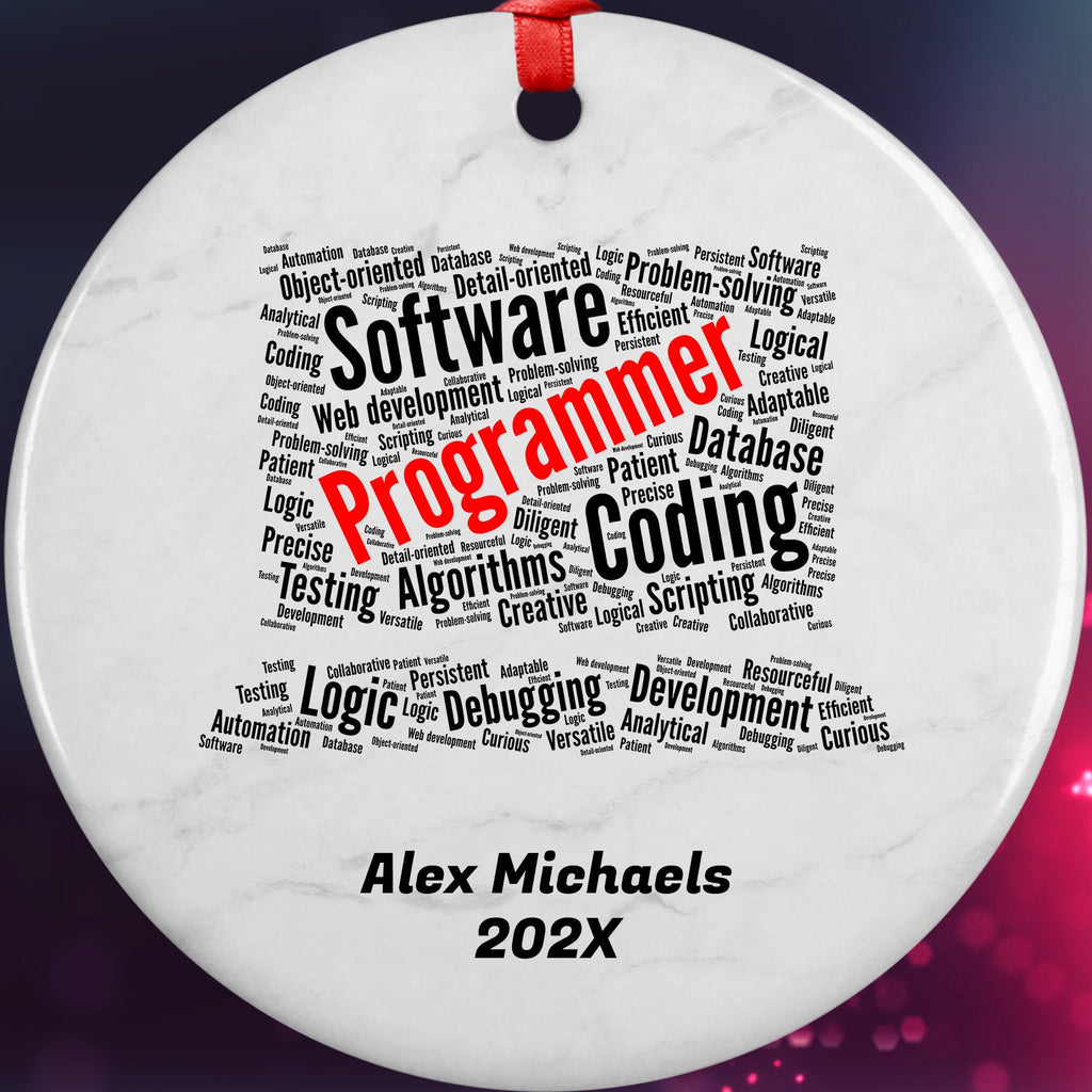 Programmer Personalized Christmas Ornament