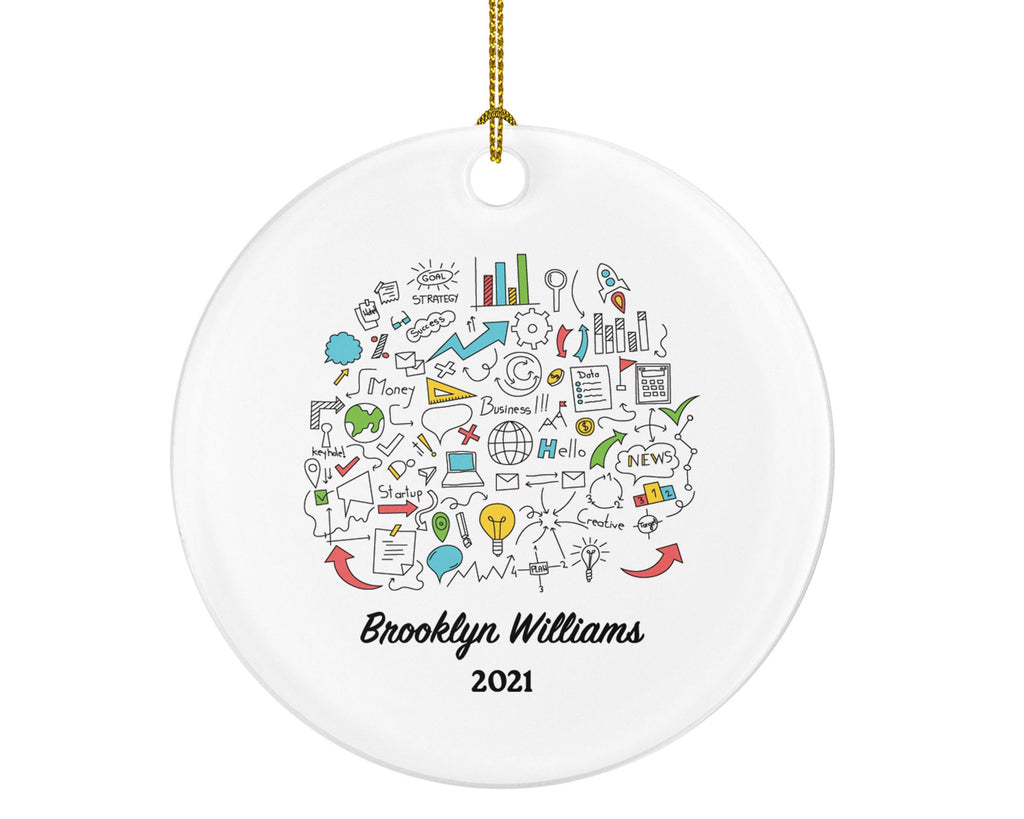 Startup Business Owner, Consultant, Entrepreneur, Manager, Teacher, Finance Specialist Men Women Ornament - Entrepreneurship Gift
