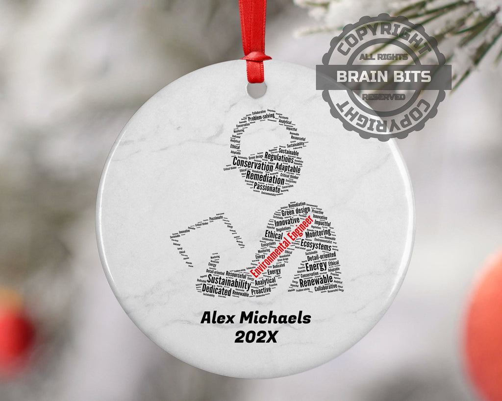Environmental Engineer Personalized Christmas Ornament