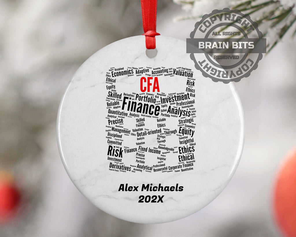 Chartered Financial Analyst CFA Personalized Christmas Ornament
