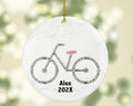 Personalized Cycling Christmas Ornament – Custom Bike Rider Gift – Road and Mountain Biking Ornament – Cyclist Holiday Keepsake