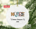 Creative Nurse Christmas Ornament Personalized - Nursing Registered Nurse Health Worker Gift from Patient for Nurse RN Custom Medical