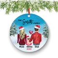 First Christmas Ornament: New Mom and Dad (Baby Girl or Boy)