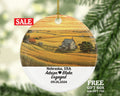 Nebraska Christmas Ornament Personalized - NE Engaged Married Family Together Couple Travel Honeymoon Engagement Marriage