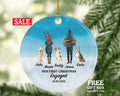 Cat Dog Owner Engaged Couple Personalized Christmas Ornament First Engagement Announcement Custom Pet Lover Gift Fur Holiday Rescue Breeds