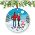 New Parents Ornament - First Christmas with Baby Girl or Boy