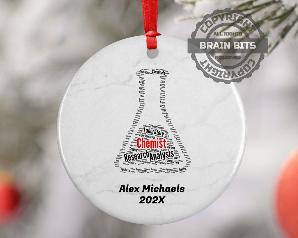Chemist Personalized Christmas Ornament