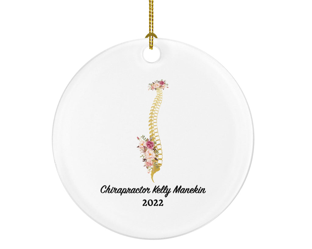 Personalized Chiropractor Christmas Ornament Custom Medical Orthopedic Spine Spinal Holiday Medical Greatest Xmas Tree Gift for Friend Xmas