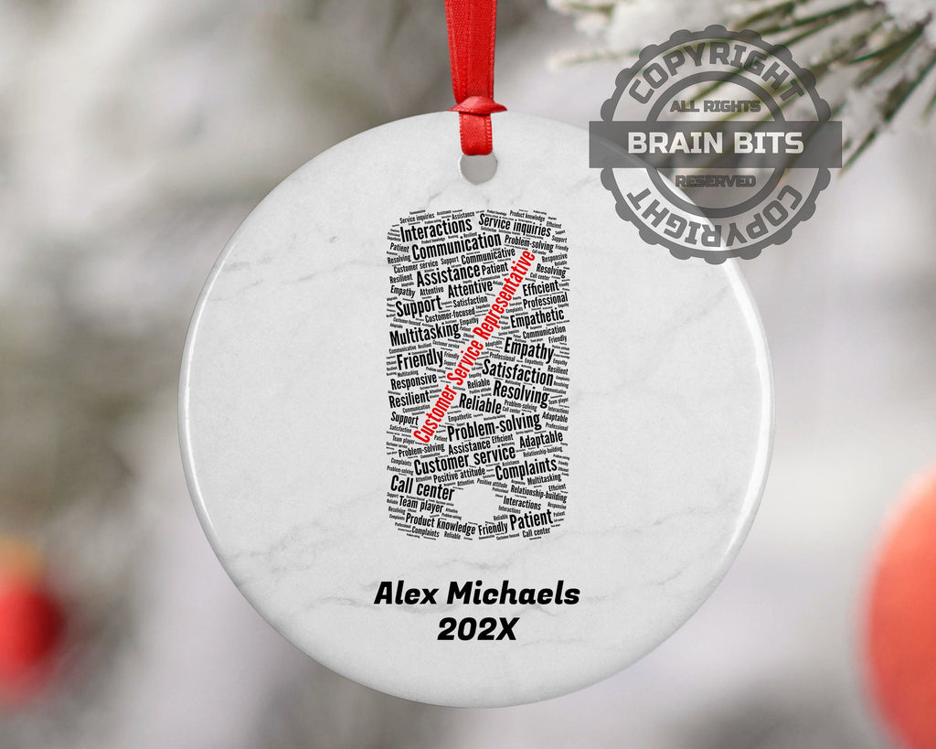 Customer Service Representative Personalized Christmas Ornament