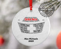 Cardiac Nurse Personalized Christmas Ornament