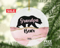 Grandpa Bear Ornament, Grandpa Bear Gift, Grandparent Pregnancy Announcement, Father's Day Gift