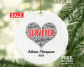 Surveyor Christmas Ornament Personalized