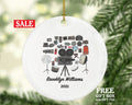 Video Maker Photographer Christmas Ornament Personalized, Content Creator Social Media Influencer Youtuber Vlogger Blogger Movie Maker Gift