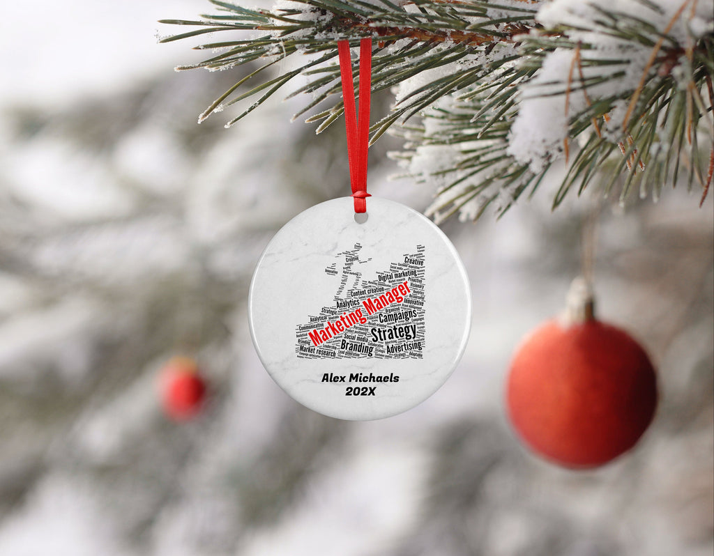 Marketing Manager Personalized Christmas Ornament