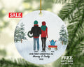 Our First Christmas as Mommy and Daddy Ornament - New Baby Girl Boy Parents Mother Father Mom Dad Gift Portrait Kid Child Infant Family of 3