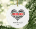 Radiologist Christmas Ornament Personalized - Radiologic X-Ray Scan Health Worker Doctor Physician Gift
