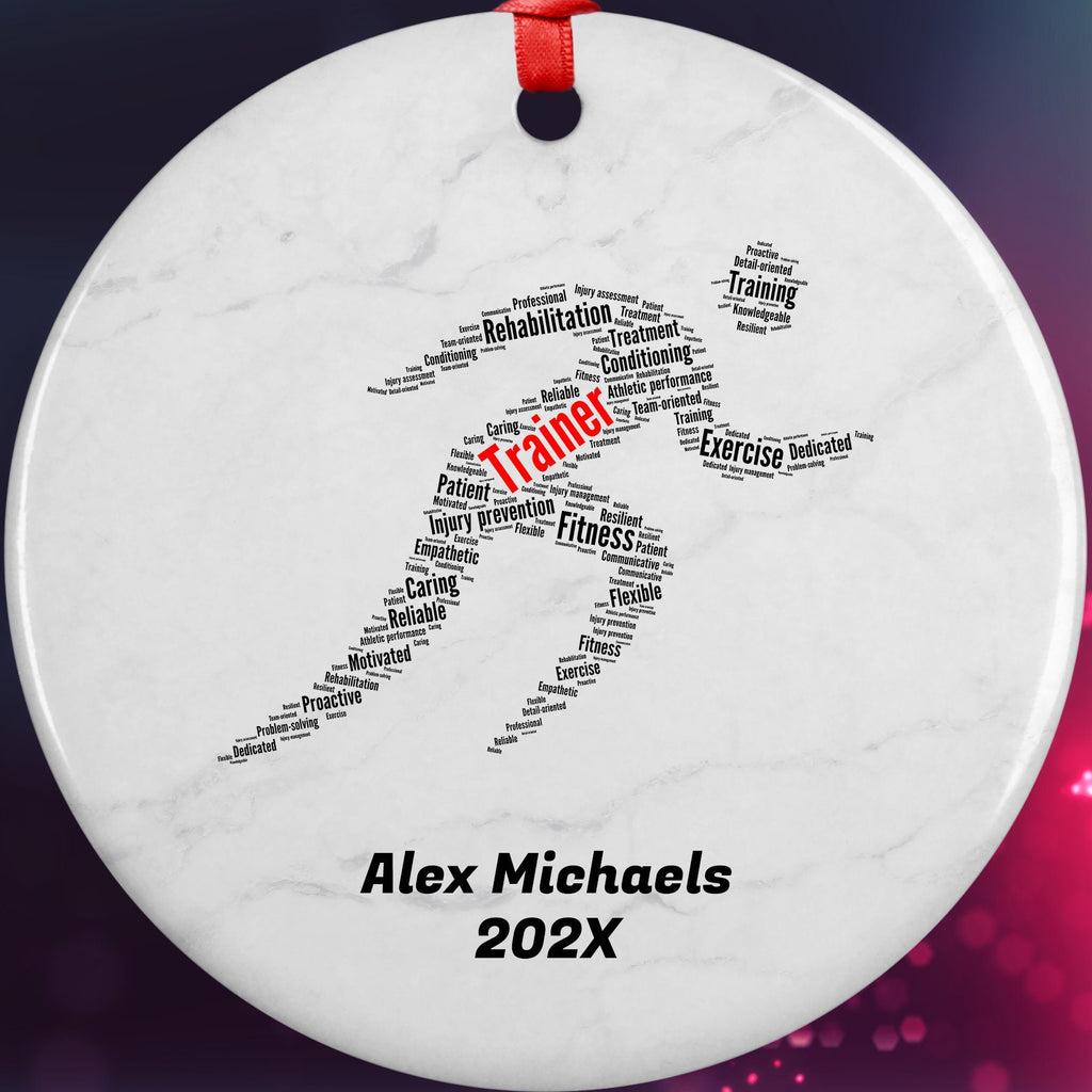 Trainer Personalized Christmas Ornament