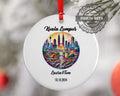 Kuala Lumpur, Malaysia, Ornament, Engagement, Married, Travel, Gift for Engaged Couple, Engagement Gift, Trip, Vacation Souvenir