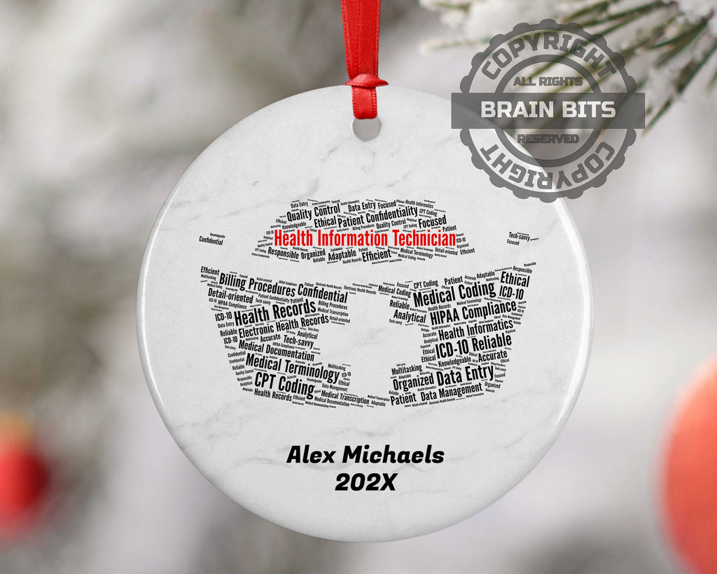 Health Information Technician Personalized Christmas Ornament