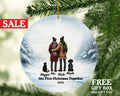 Gay Couple with Dog Cat Pet Christmas Ornament Personalized Lover Portrait Present for LGBTQ Love is Same Sex Mr and Mr. Bird Horse Rabbit