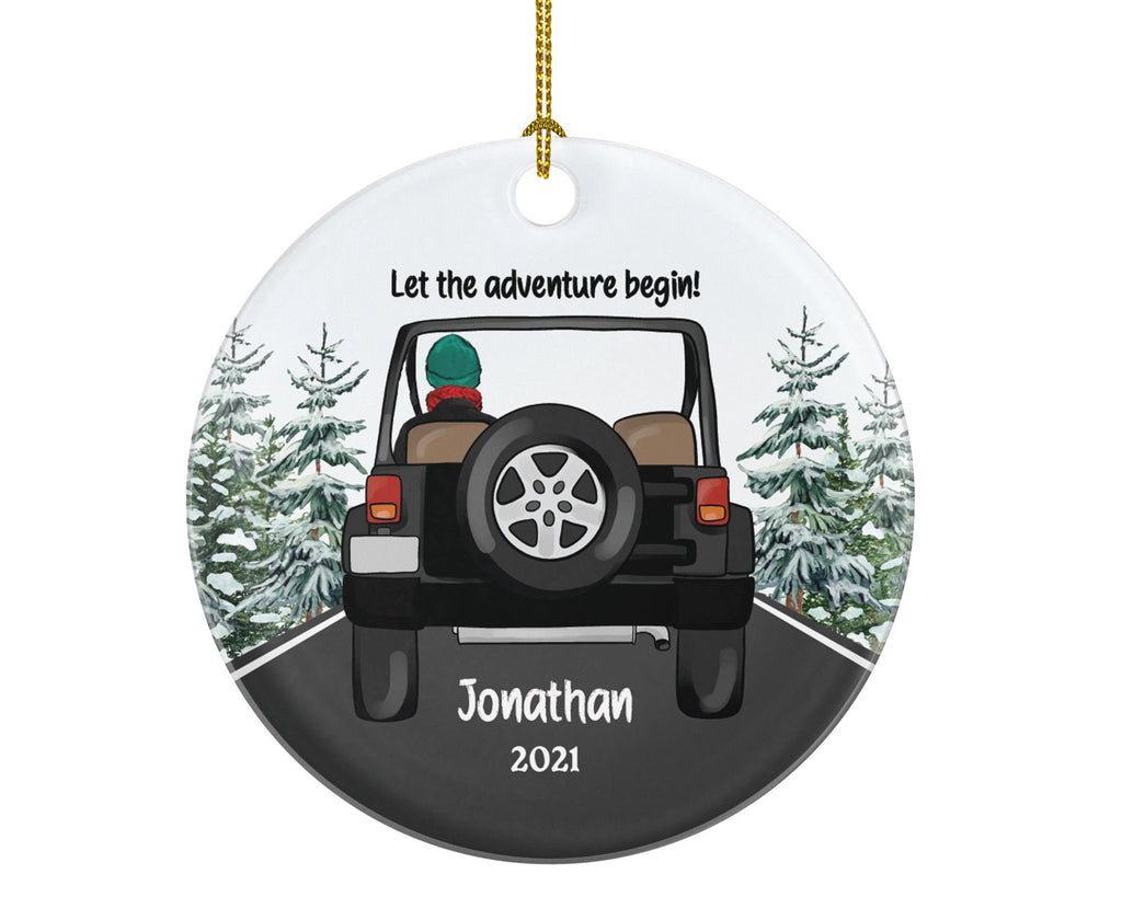 Personalized New Driver Christmas Ornament Boy Male Car Driving Adventure New License Owner Driver's License Plate Custom Gift For Teenage