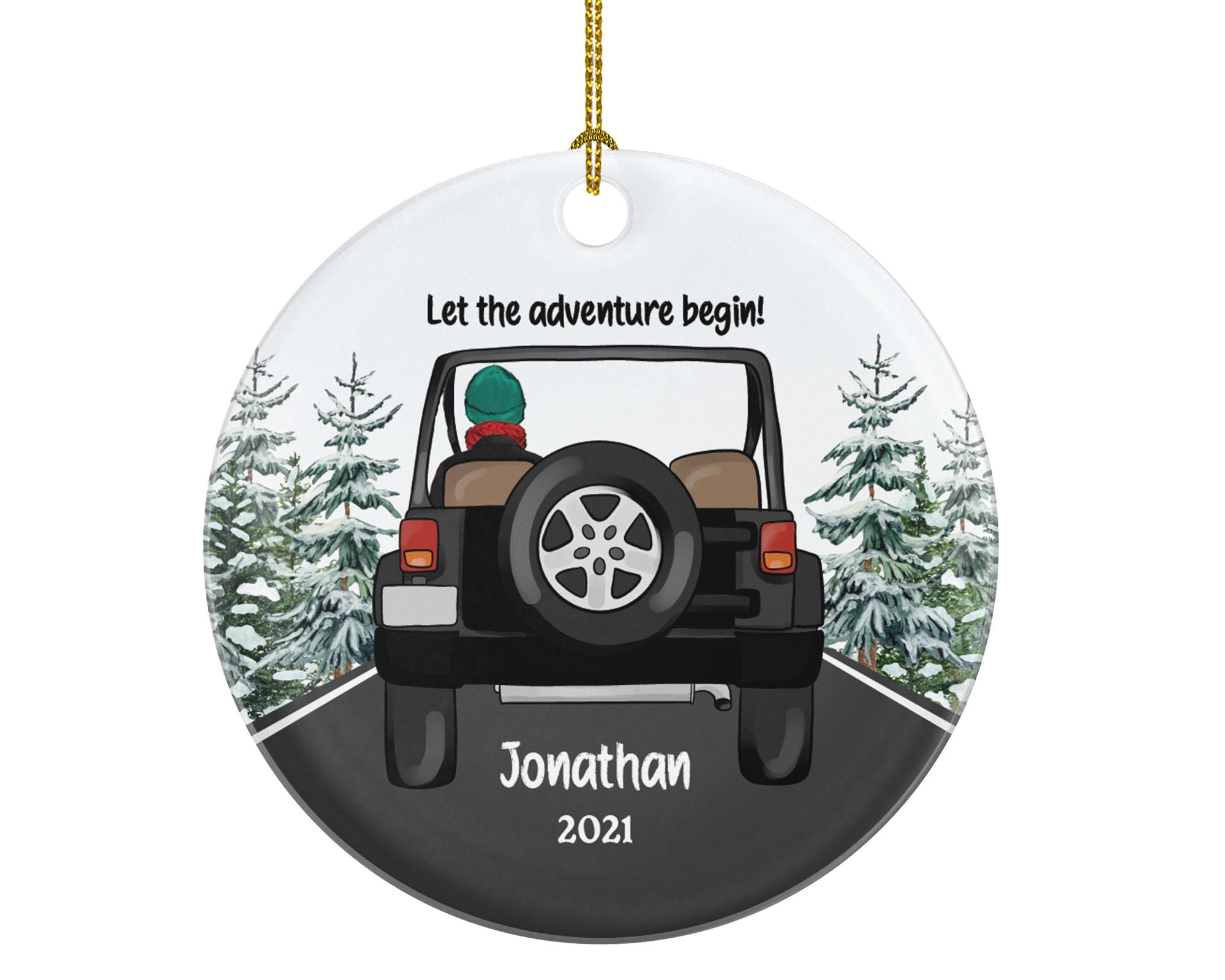 Personalized New Driver Christmas Ornament Boy Male Car Driving Adventure New License Owner Driver's License Plate Custom Gift For Teenage
