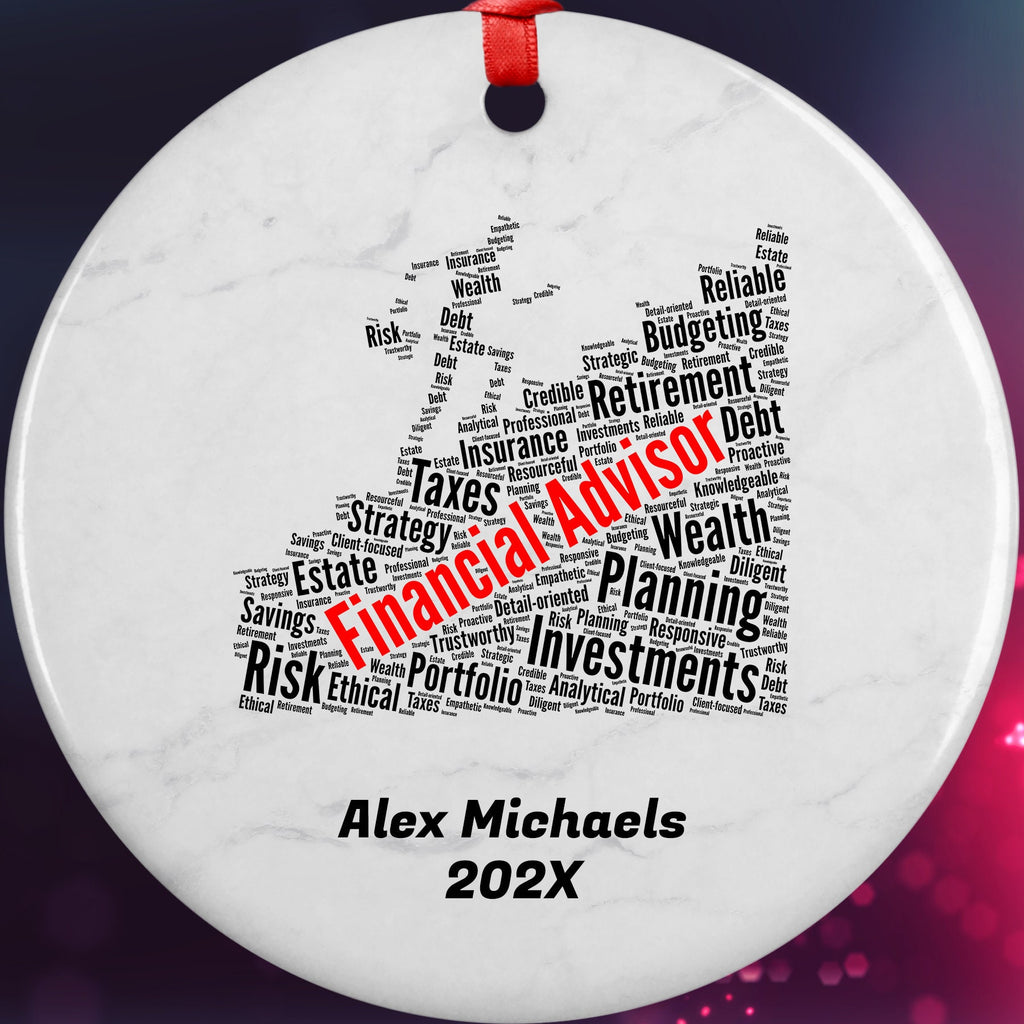 Financial Advisor Personalized Christmas Ornament