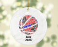 Personalized Basketball Christmas Ornament – Custom Sports Gift – Slam Dunk Ornament – Basketball Player Holiday Keepsake