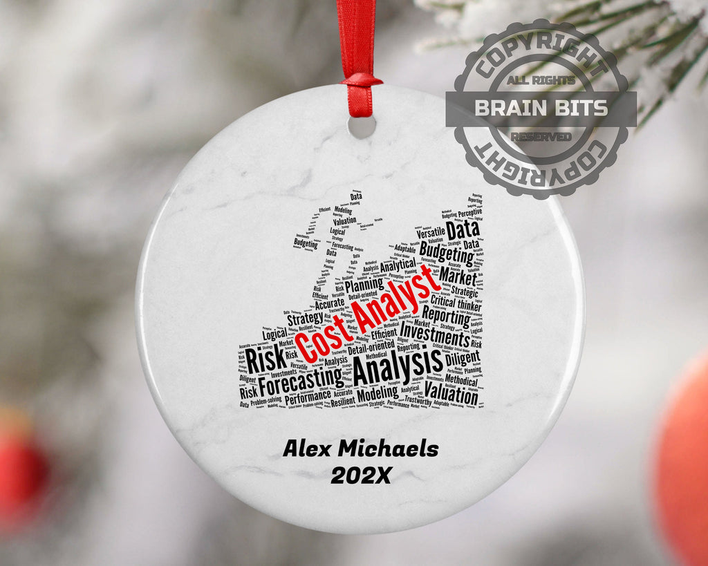 Cost Analyst Personalized Christmas Ornament