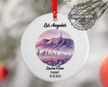 Los Angeles Ornament, Engagement, Married, Travel, Gift for Engaged Couple, Engagement Gift, Trip, Vacation Souvenir