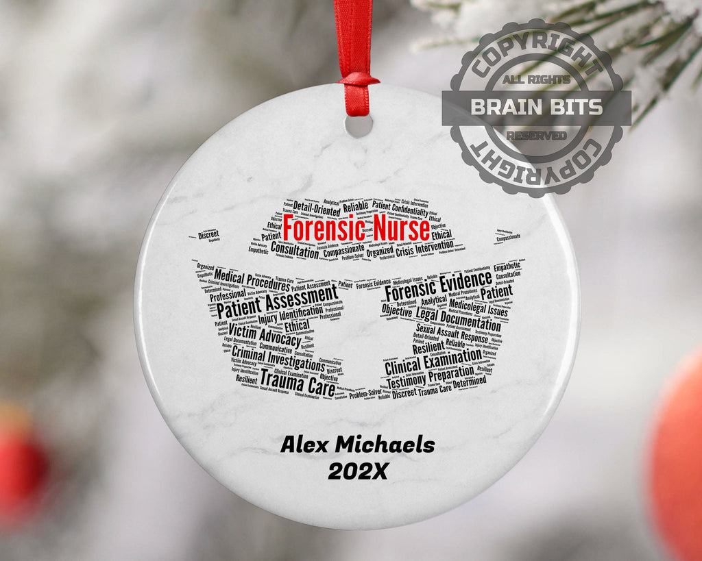 Forensic Nurse Personalized Christmas Ornament