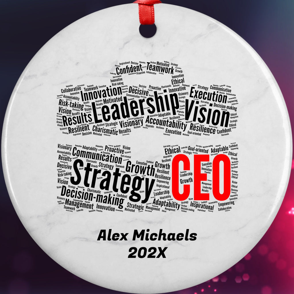 Chief executive officer CEO Personalized Christmas Ornament