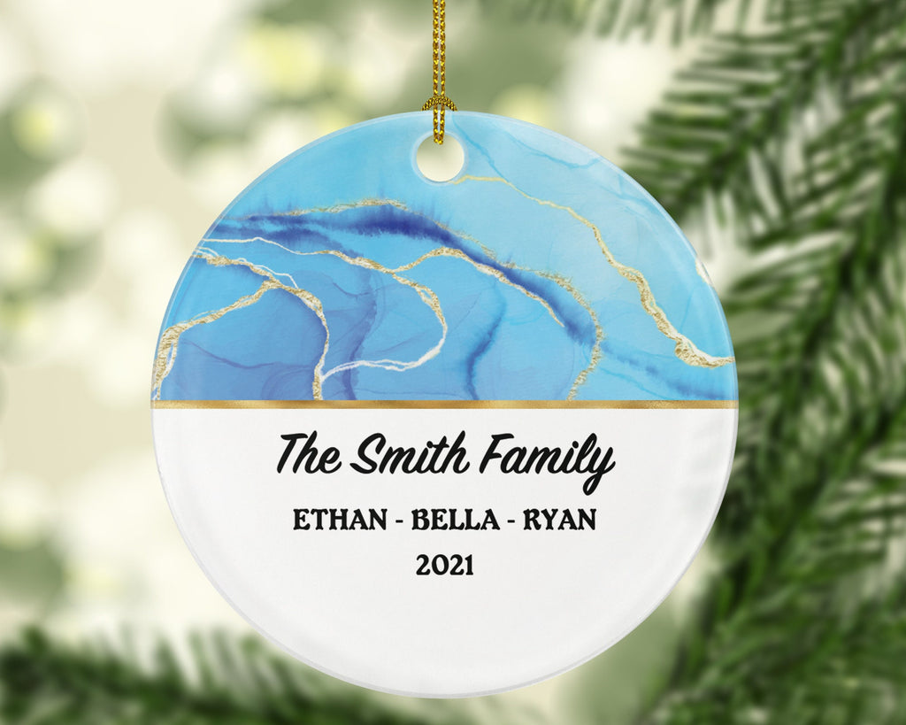 Personalized Christmas Family of 2 3 4 5 6 Ornament - Gift for Family - Custom Name Year Christmas Ornament