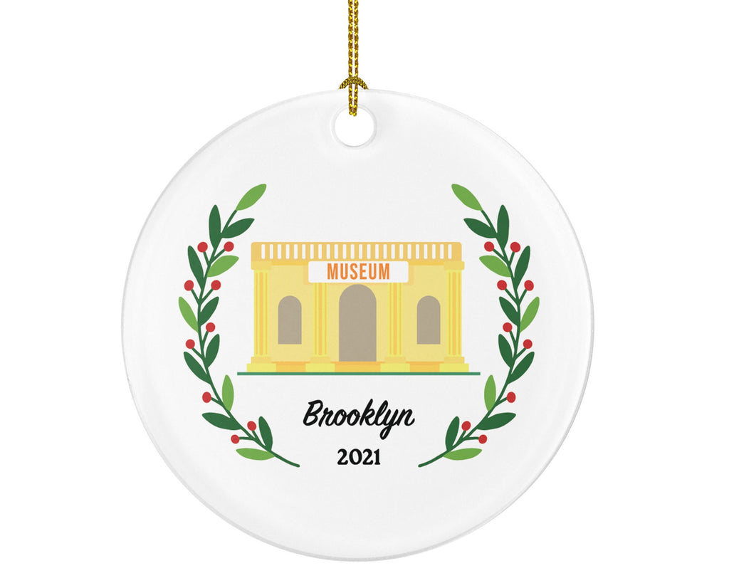 Museum Worker Christmas Ornament Personalized, Custom Museum Employee Employer for Holiday, Gift for Museum