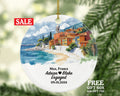 Nice Christmas Ornament Personalized - France Engaged Married Family Together Couple Travel Honeymoon Engagement Marriage